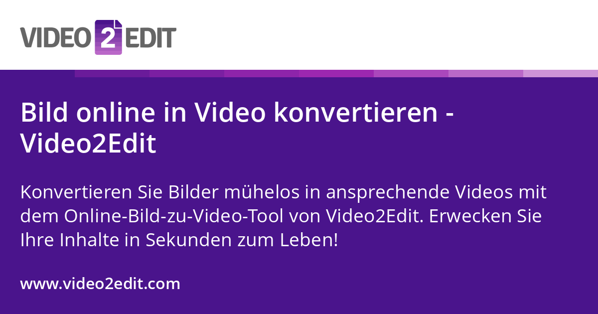 Bilder In Video Umwandeln Online - Konvertieren sie bilder online in videos